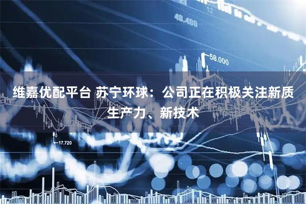 维嘉优配平台 苏宁环球：公司正在积极关注新质生产力、新技术